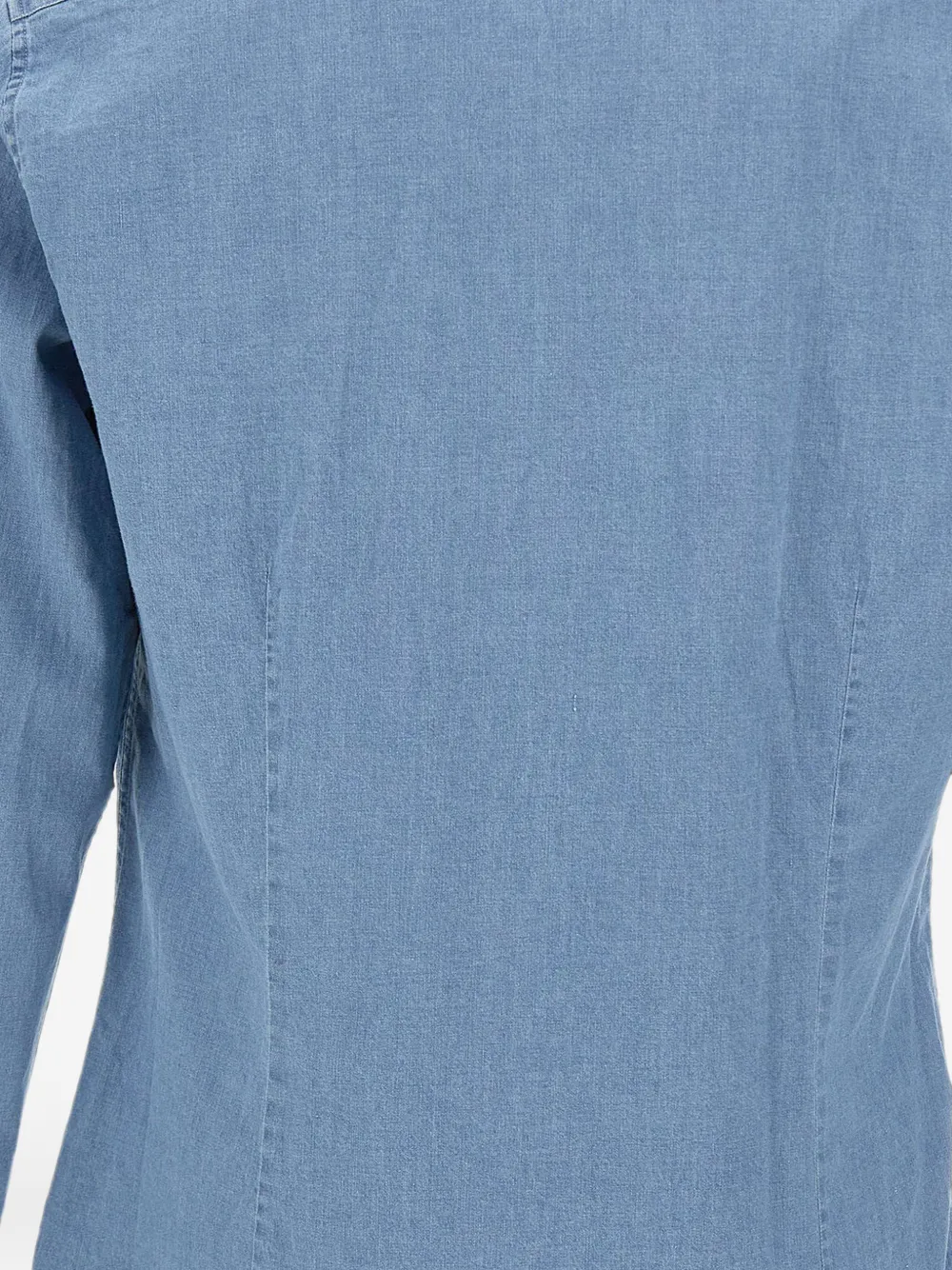 Michael Kors Getailleerd katoenen overhemd met geborduurd logo Blauw