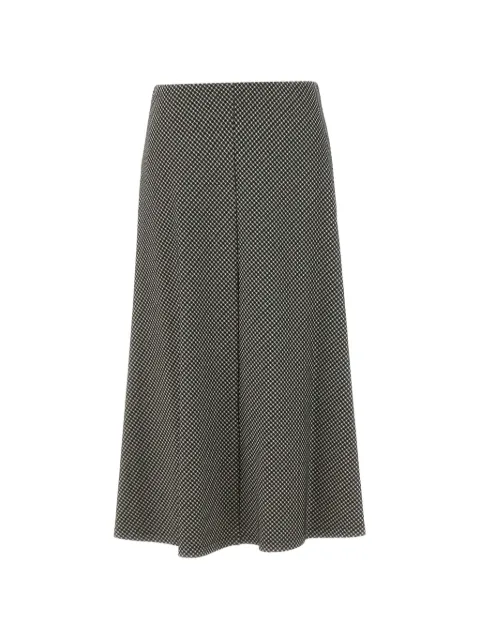 ELENA MIRÒ check-pattern flared midi skirt