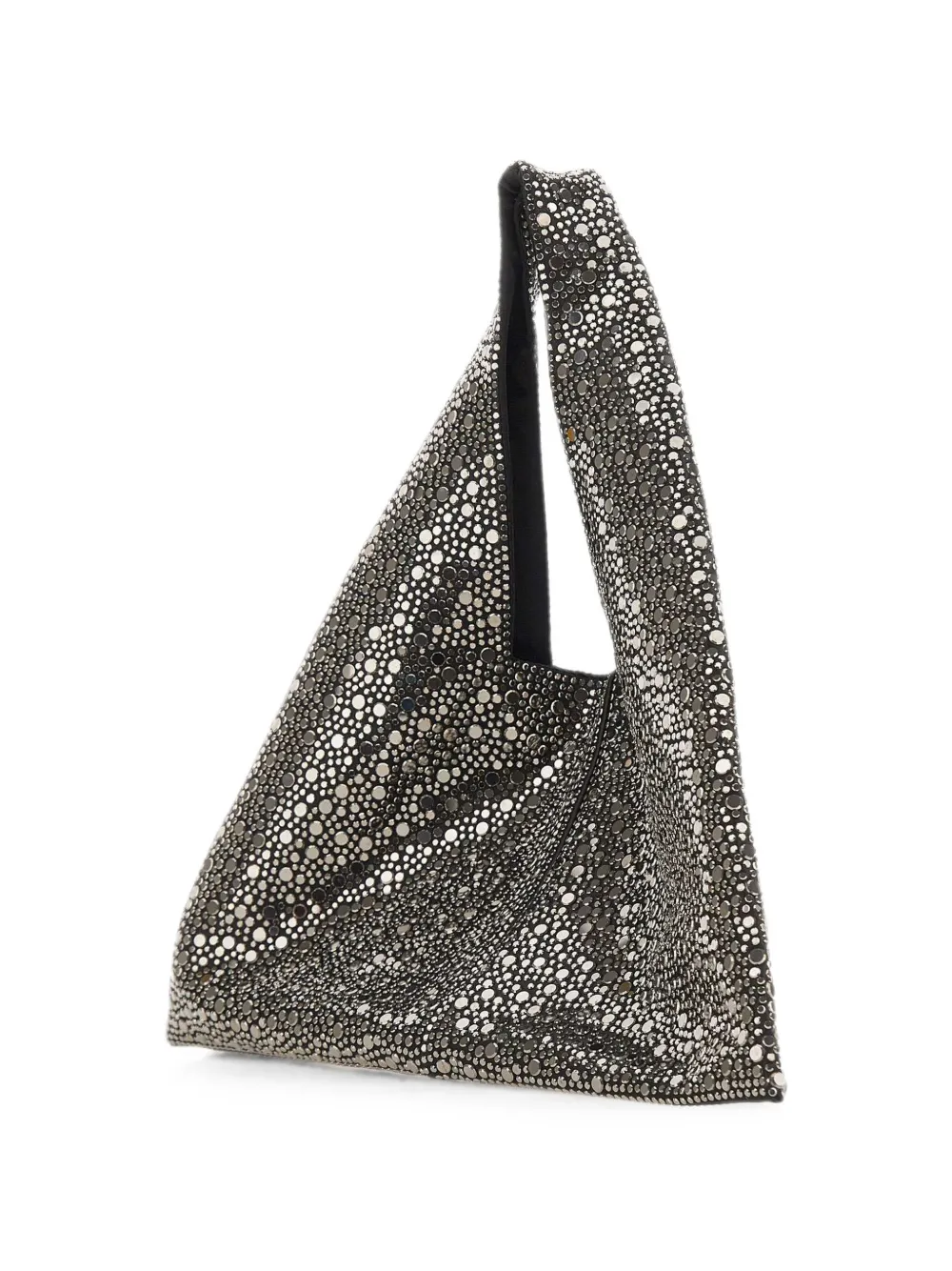 TWENTY FOURHAITCH Fenix rhinestone-embellished shoulder bag - Nero