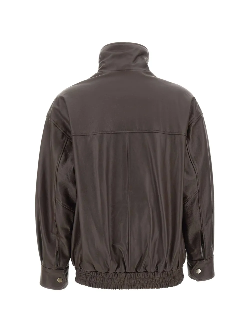 kaos Leren bomberjack Bruin