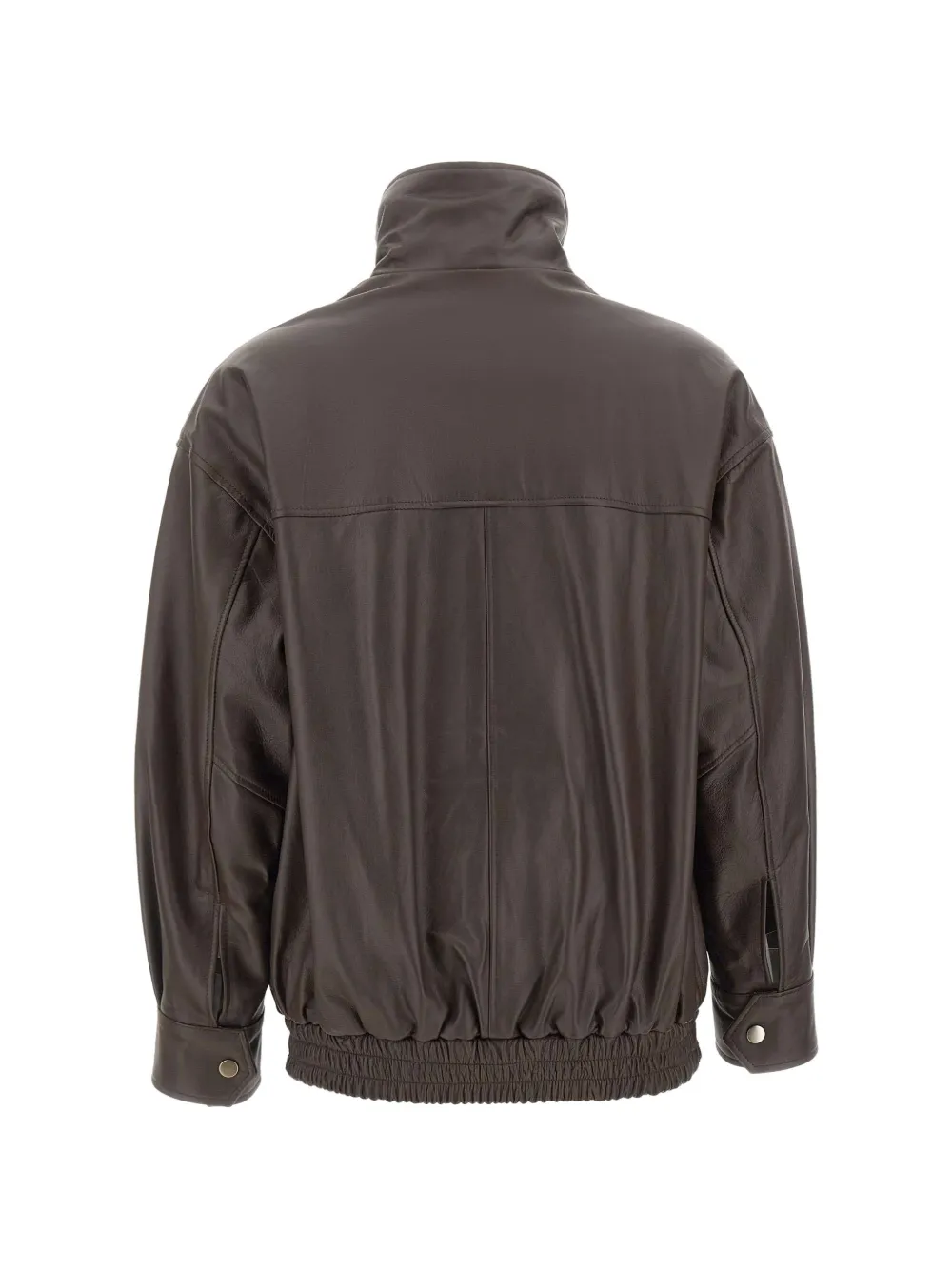 kaos Leren bomberjack Bruin