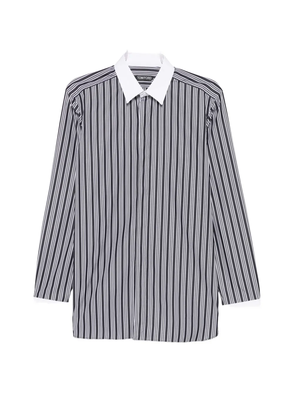 TOM FORD long-sleeve striped shirt - Schwarz