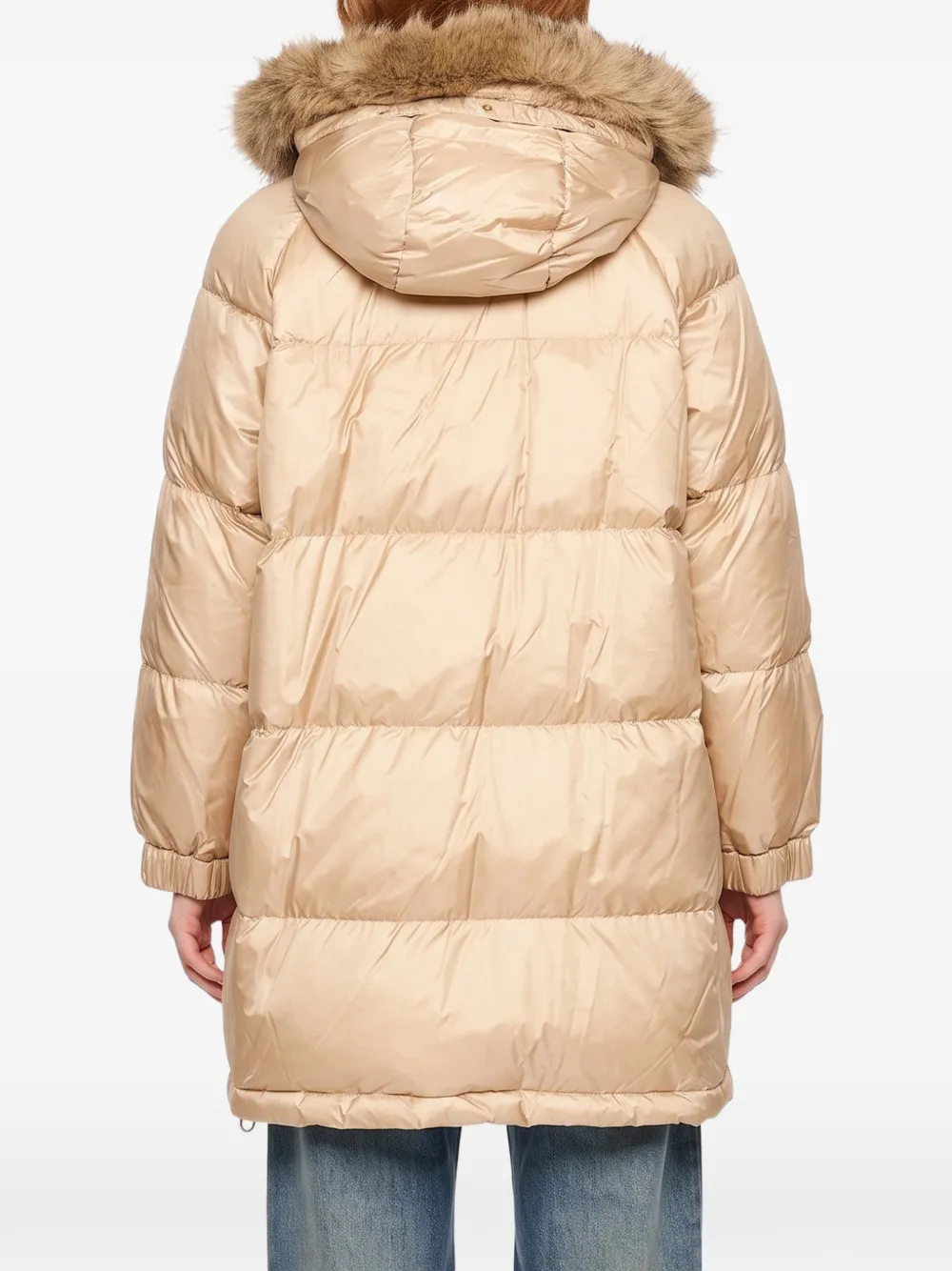 Weekend Max Mara quilted hooded coat Beige