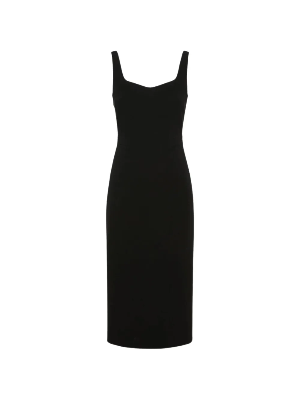 Max Mara sweetheart-neck midi dress - Nero