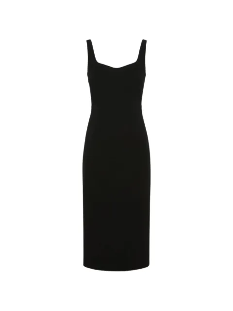 Max Mara vestido midi con escote en forma de corazón