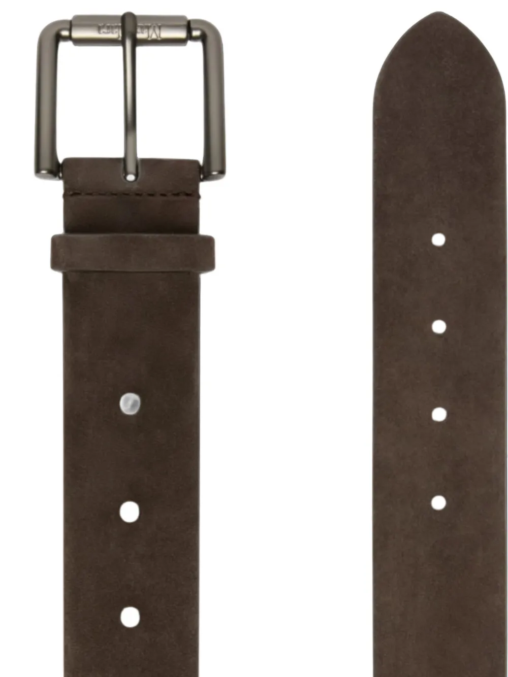 Max Mara Suede Double-buckle Belt in Brown, view 2