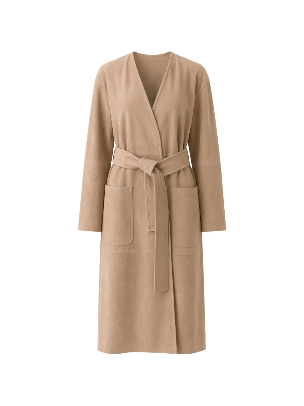 Max Mara belted wrap coat - Toni neutri