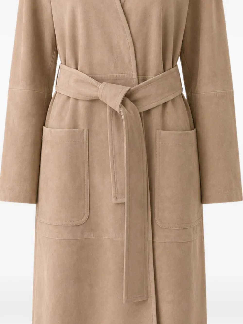 Max Mara Wikkeljas met ceintuur Beige