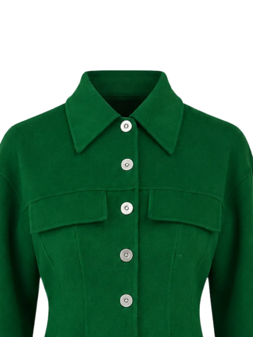 Sportmax Button-up jack met borstzak Groen