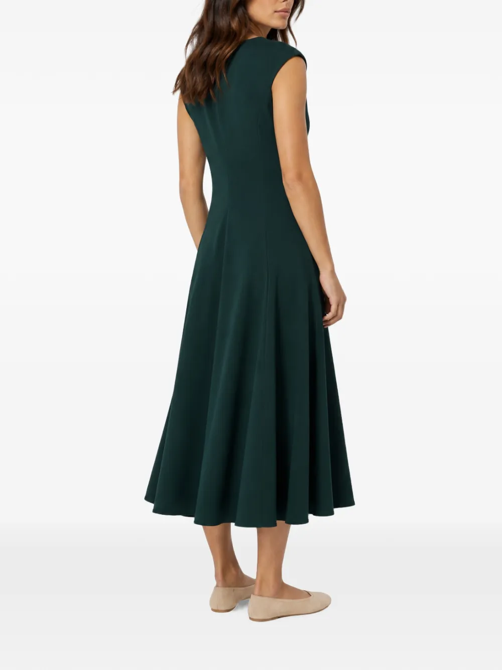 Weekend Max Mara Mouwloze jurk met V-hals Groen