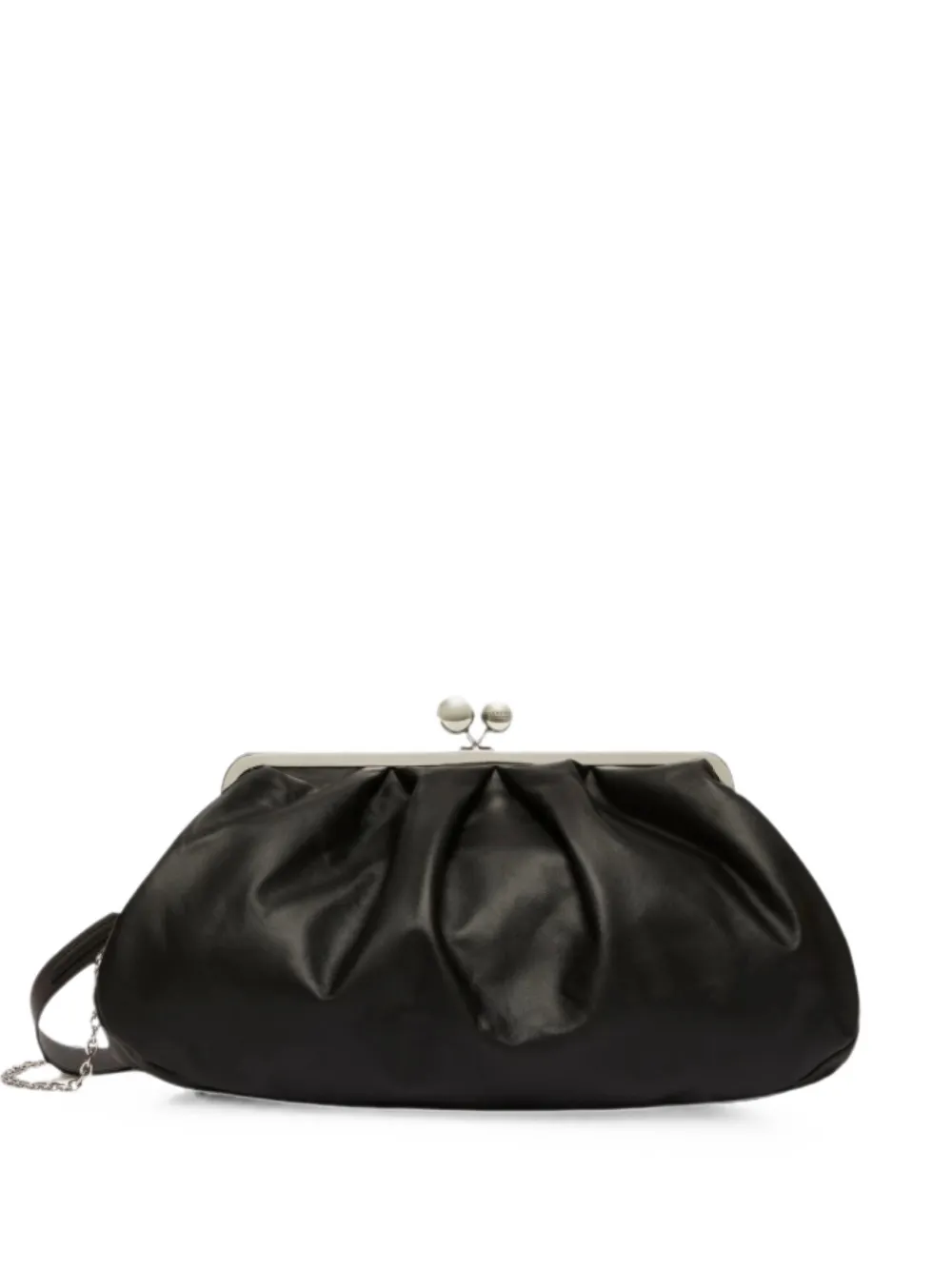 Weekend Max Mara large sheepskin Pasticcino bag - black - Nero