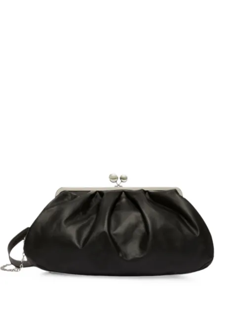 Weekend Max Mara large sheepskin Pasticcino bag - black