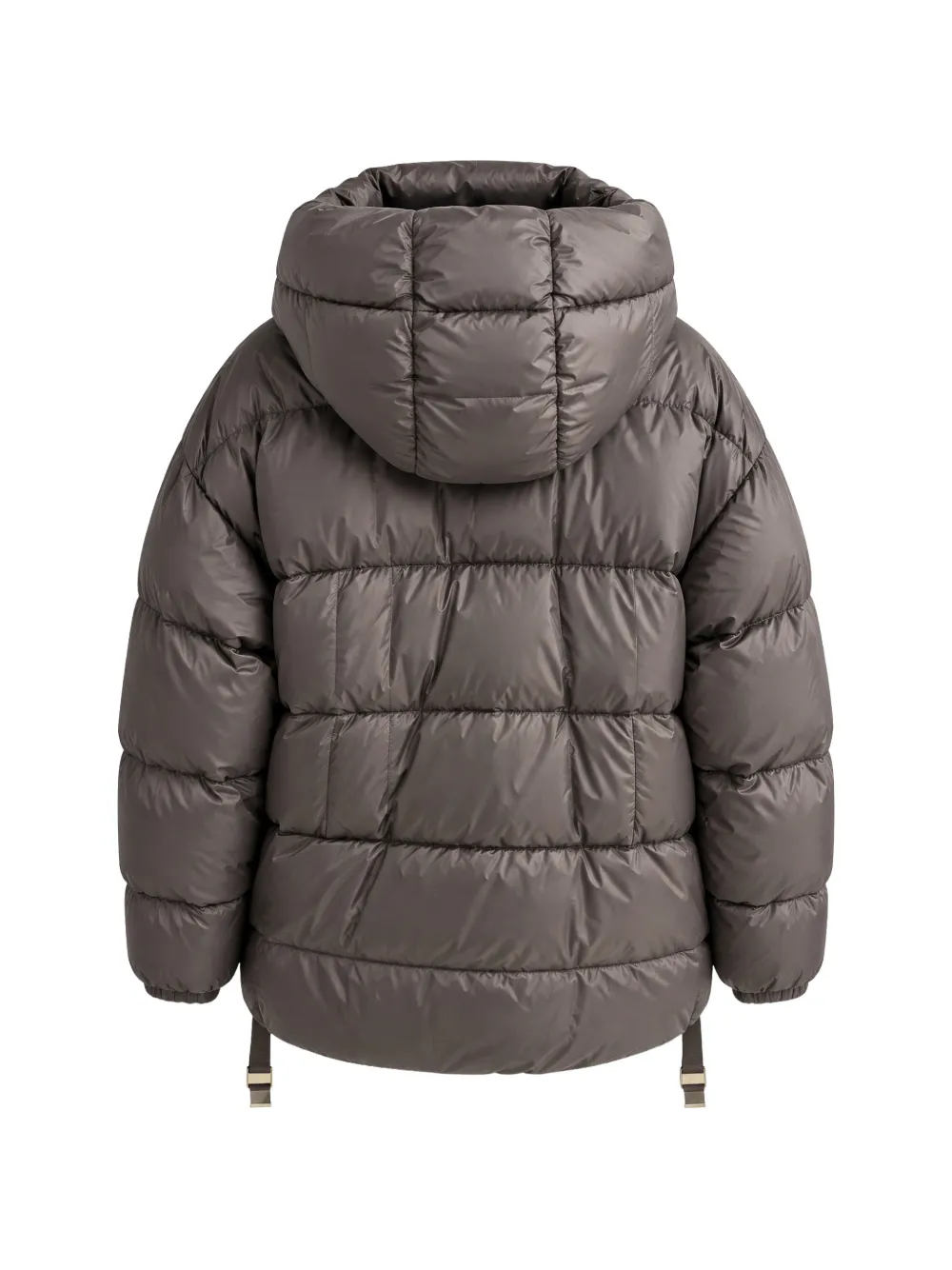 Max Mara The Cube gewatteerd jack met capuchon Grijs
