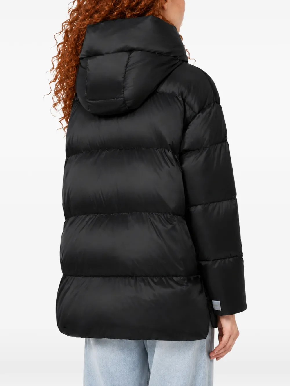 Max Mara The Cube donsjack met capuchon Zwart