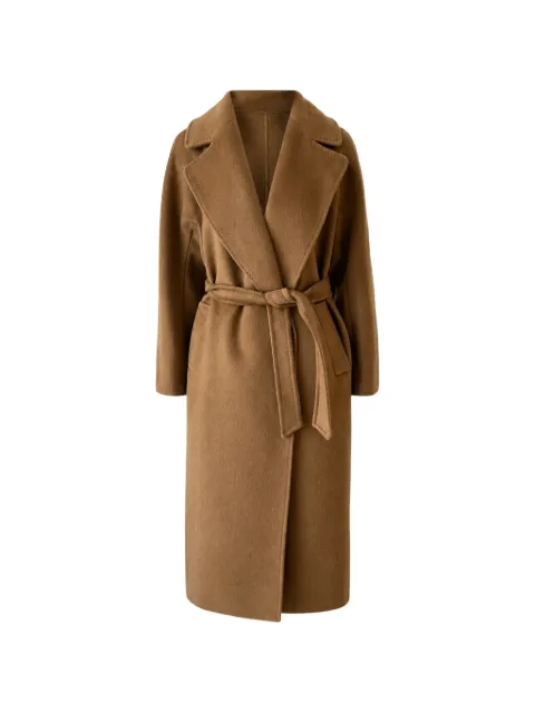Weekend Max Mara abrigo con solapa de muesca y cinturón