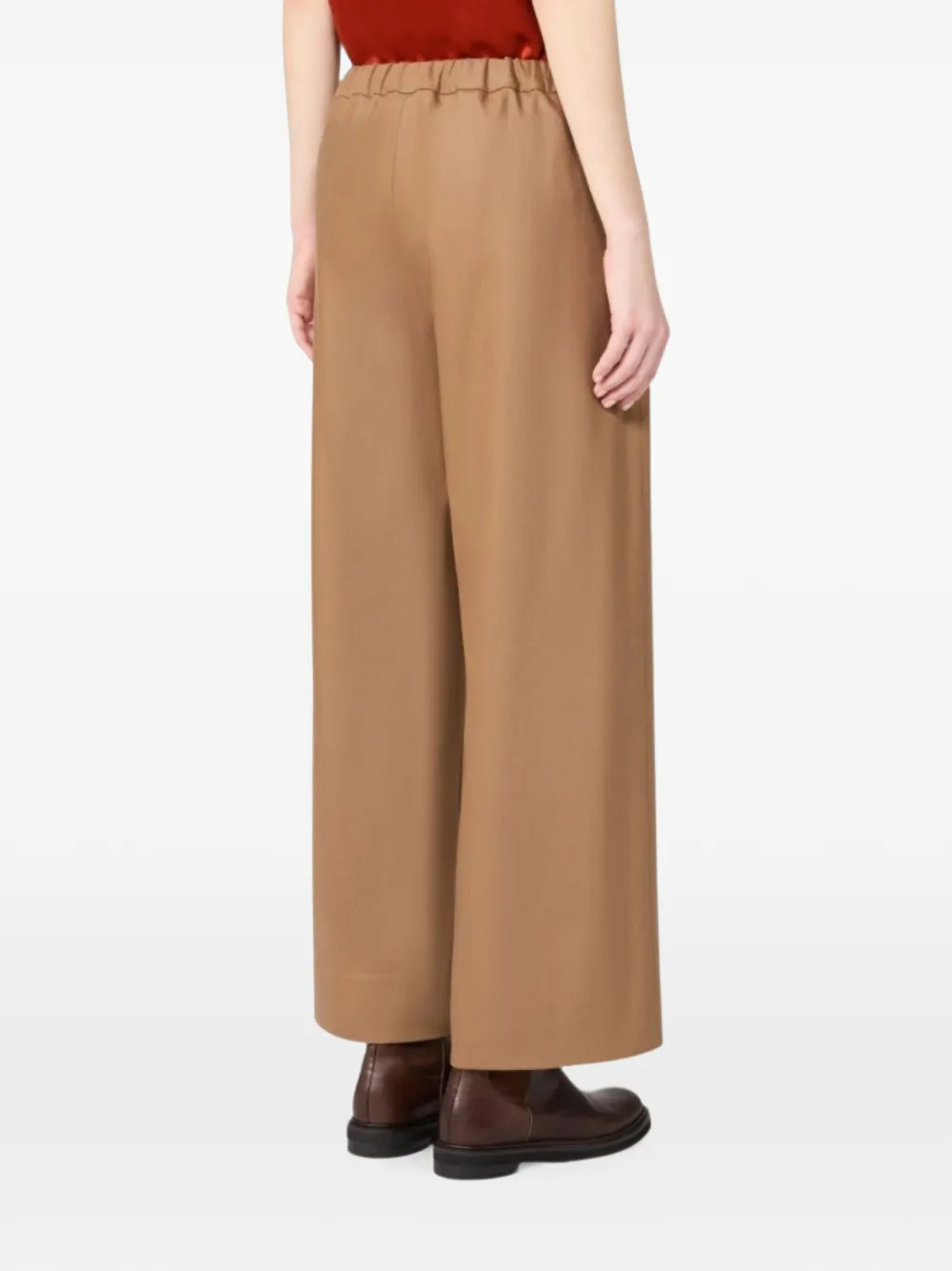 'S Max Mara Broek met wijde pijpen Bruin