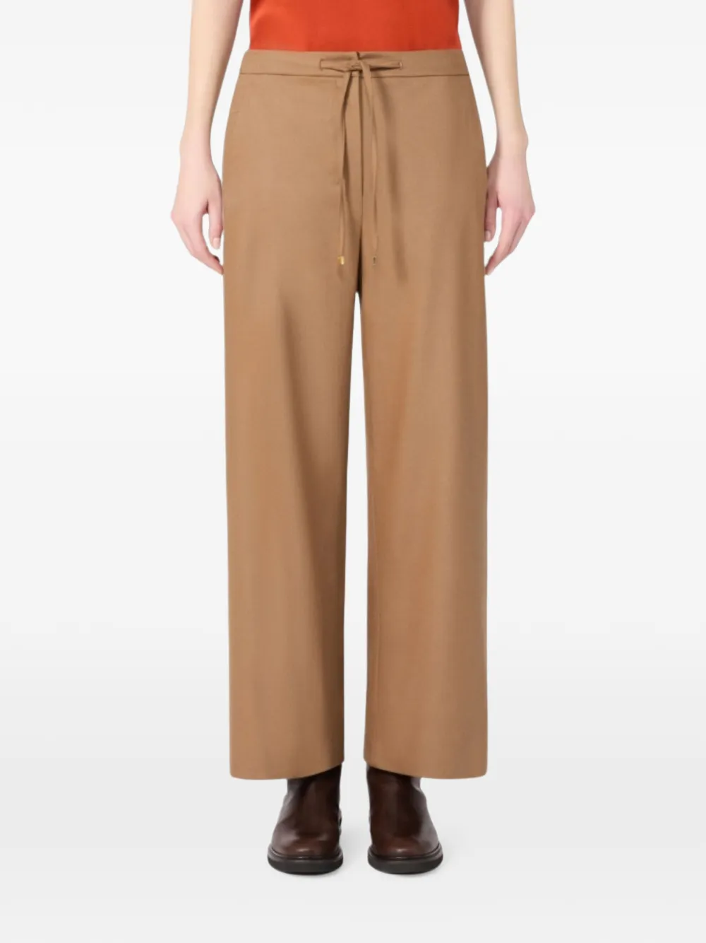 'S Max Mara Broek met wijde pijpen Bruin