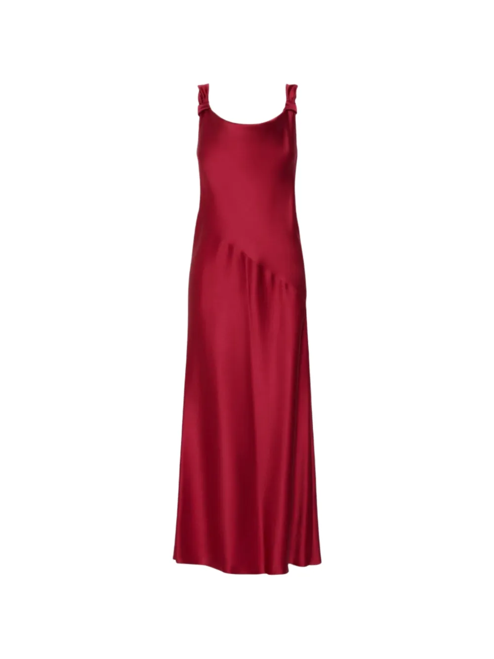 Max Mara envers satin slip dress - ruby - Rot