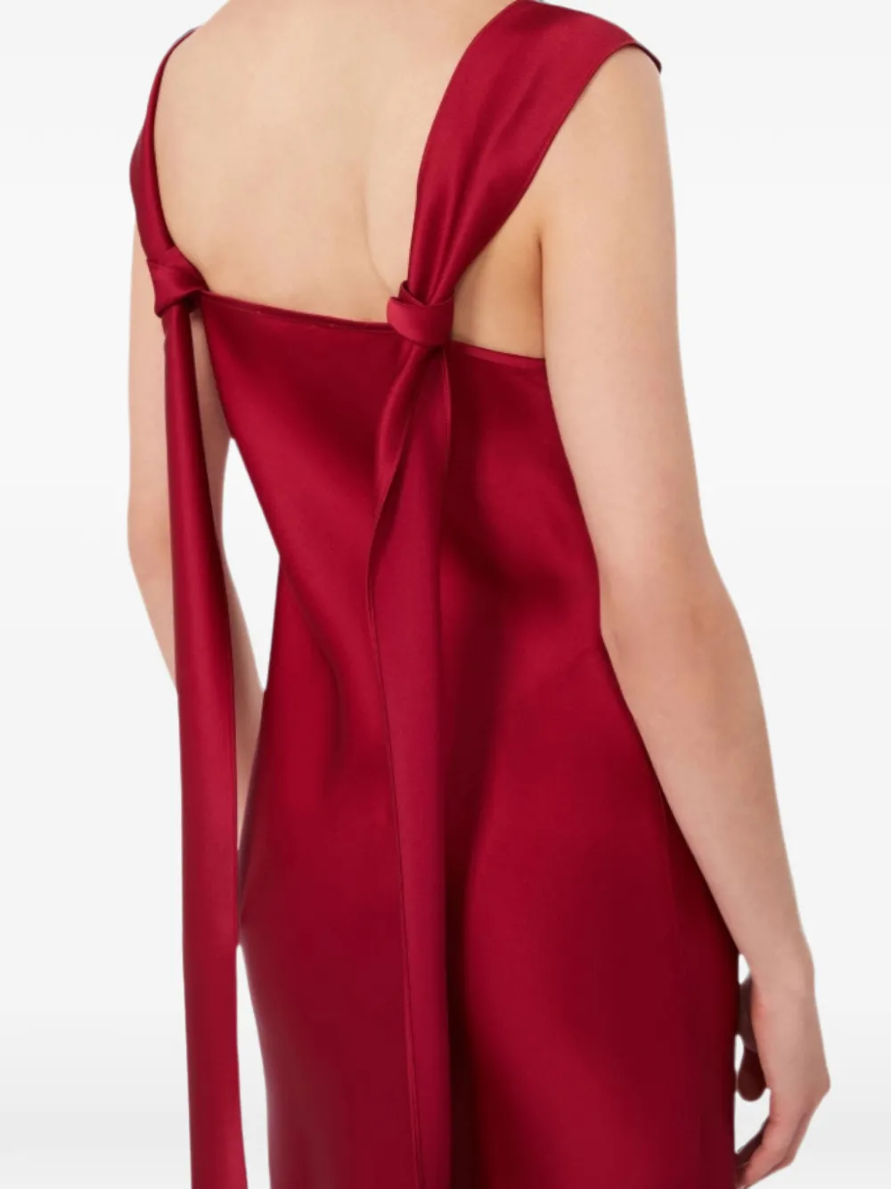 Max Mara Envers satijnen jurk Rood