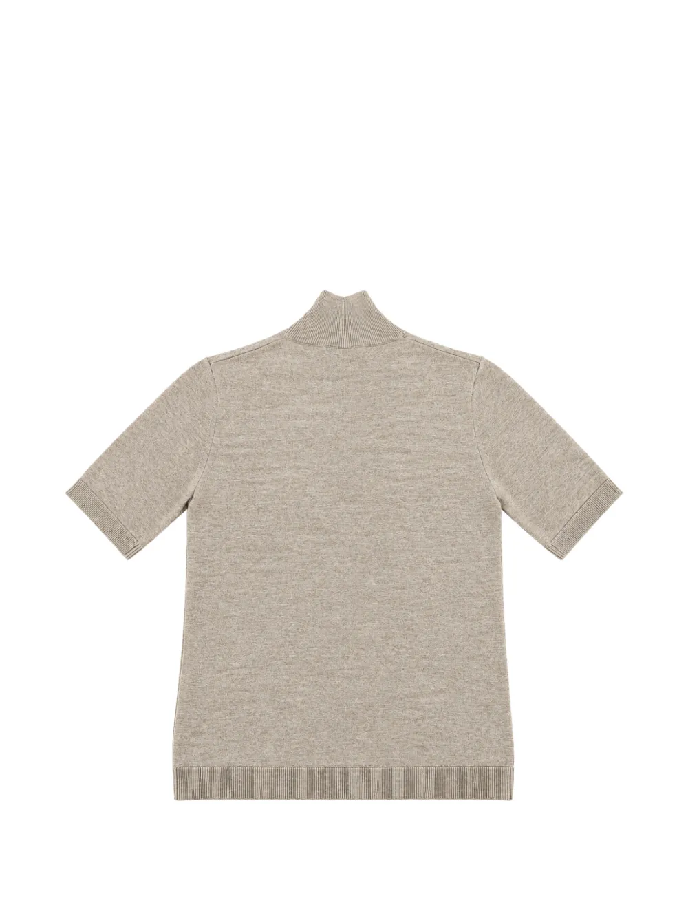 'S Max Mara Trui met hoge hals en korte mouwen Beige