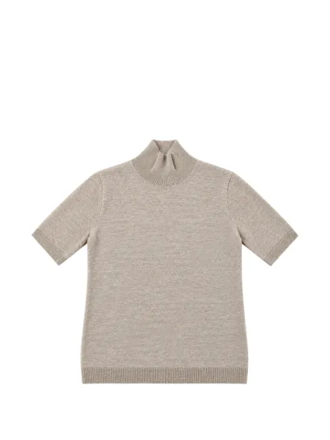 'S Max Mara high-neck short-sleeved sweater