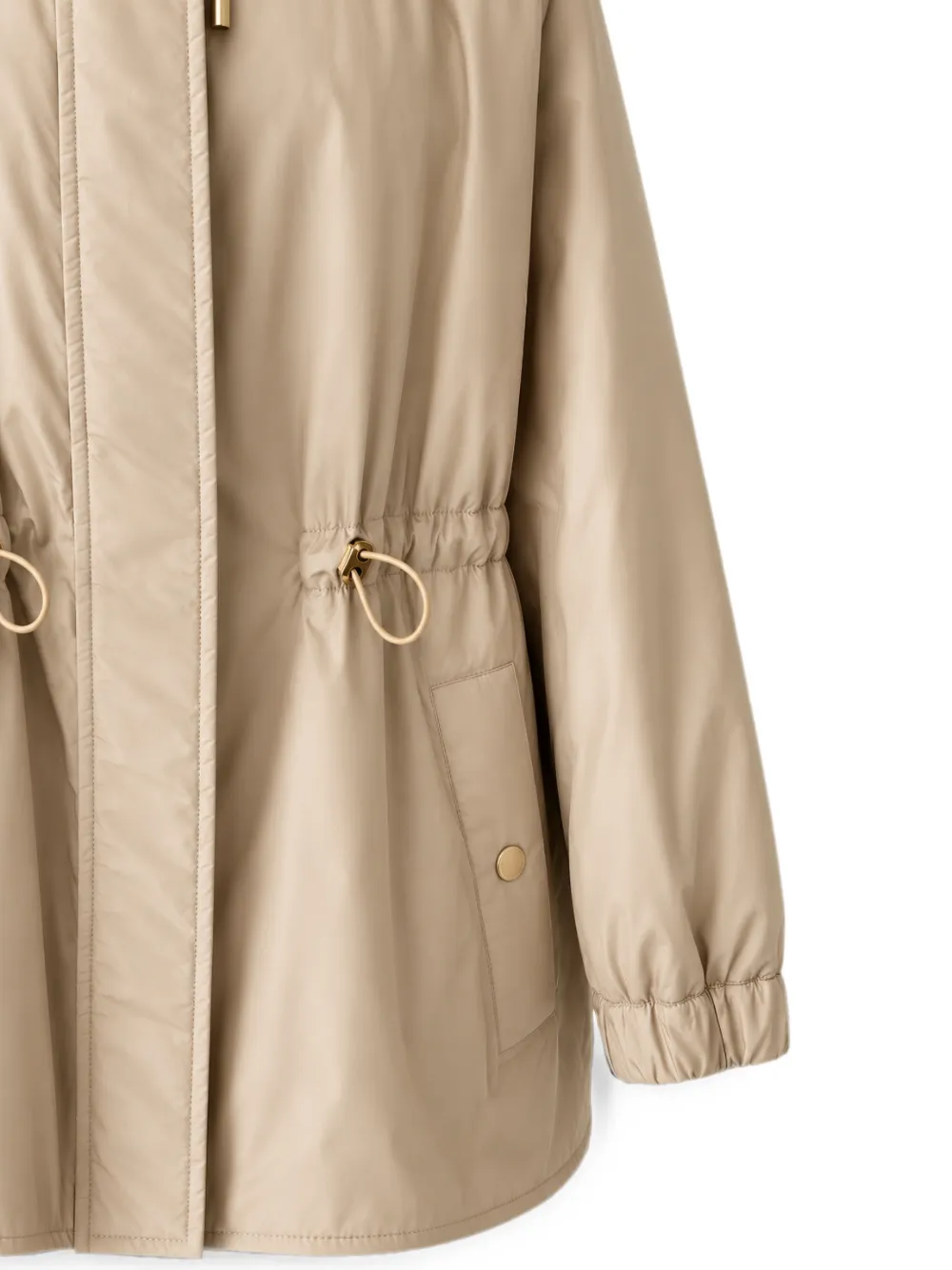 Weekend Max Mara Jack met capuchon en trekkoordtaille Beige