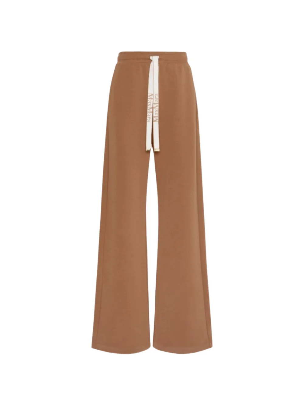 'S Max Mara logo-drawstring wide-leg track pants - Braun