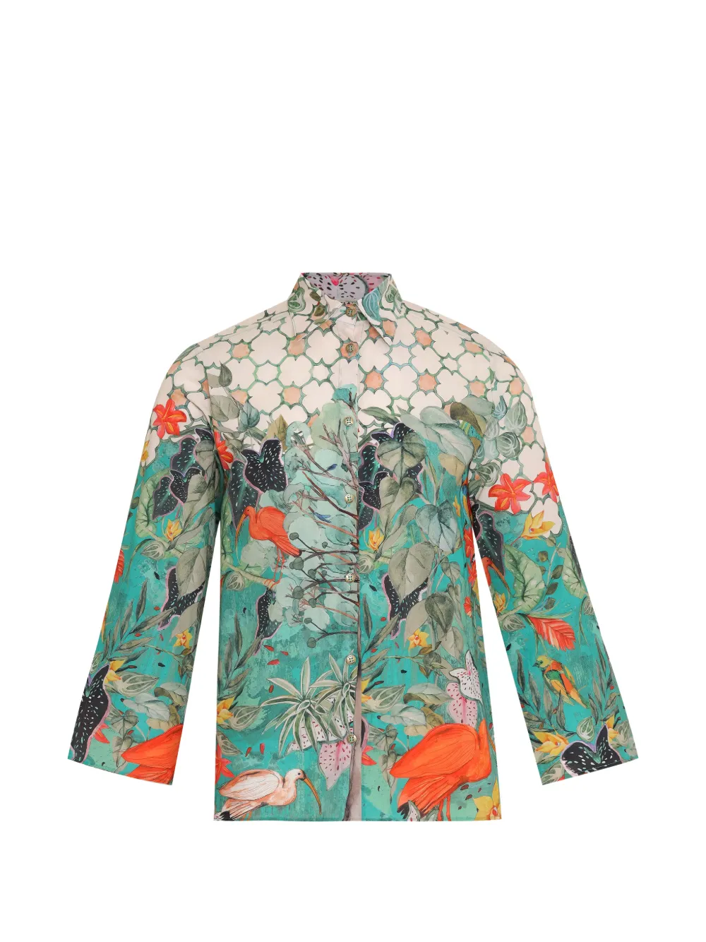 Amir Slama Camicia con stampa - Verde