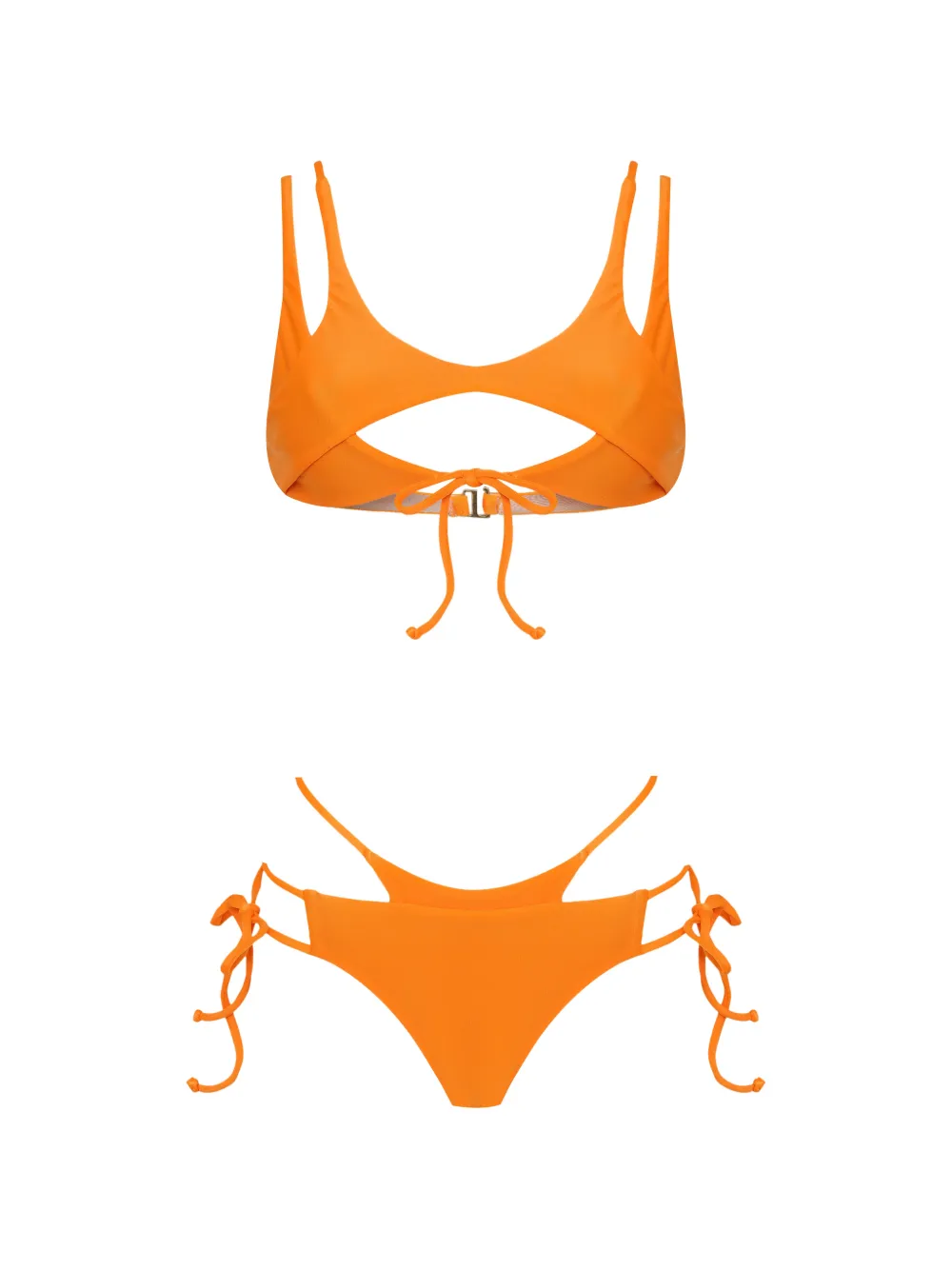 Amir Slama Bikini con dettaglio cut-out - Arancione