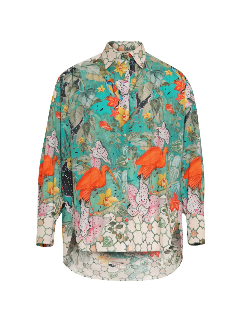 Amir Slama Camicia con stampa - Verde