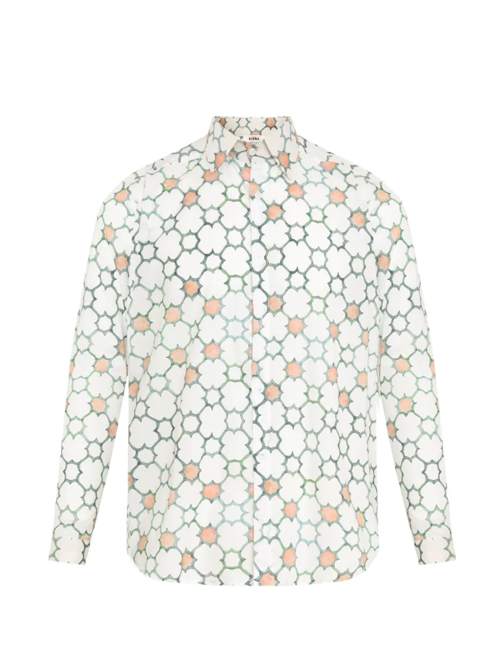 Amir Slama Camicia con stampa geometrica - Bianco