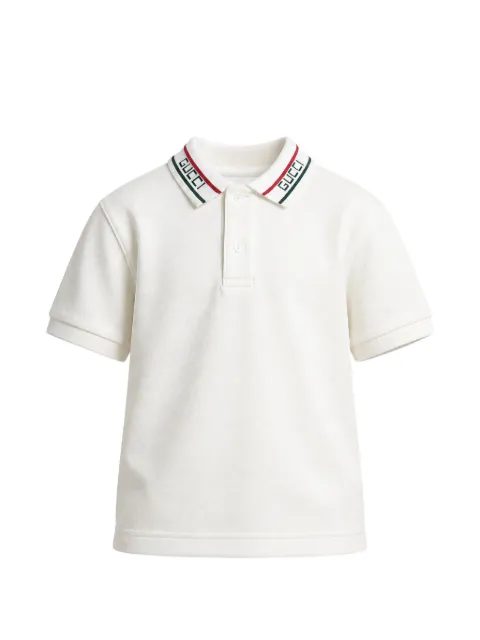Gucci Kids polo med logo på kraven