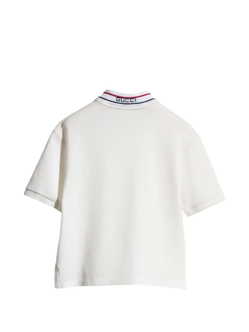 Gucci Kids Poloshirt met logokraag Beige