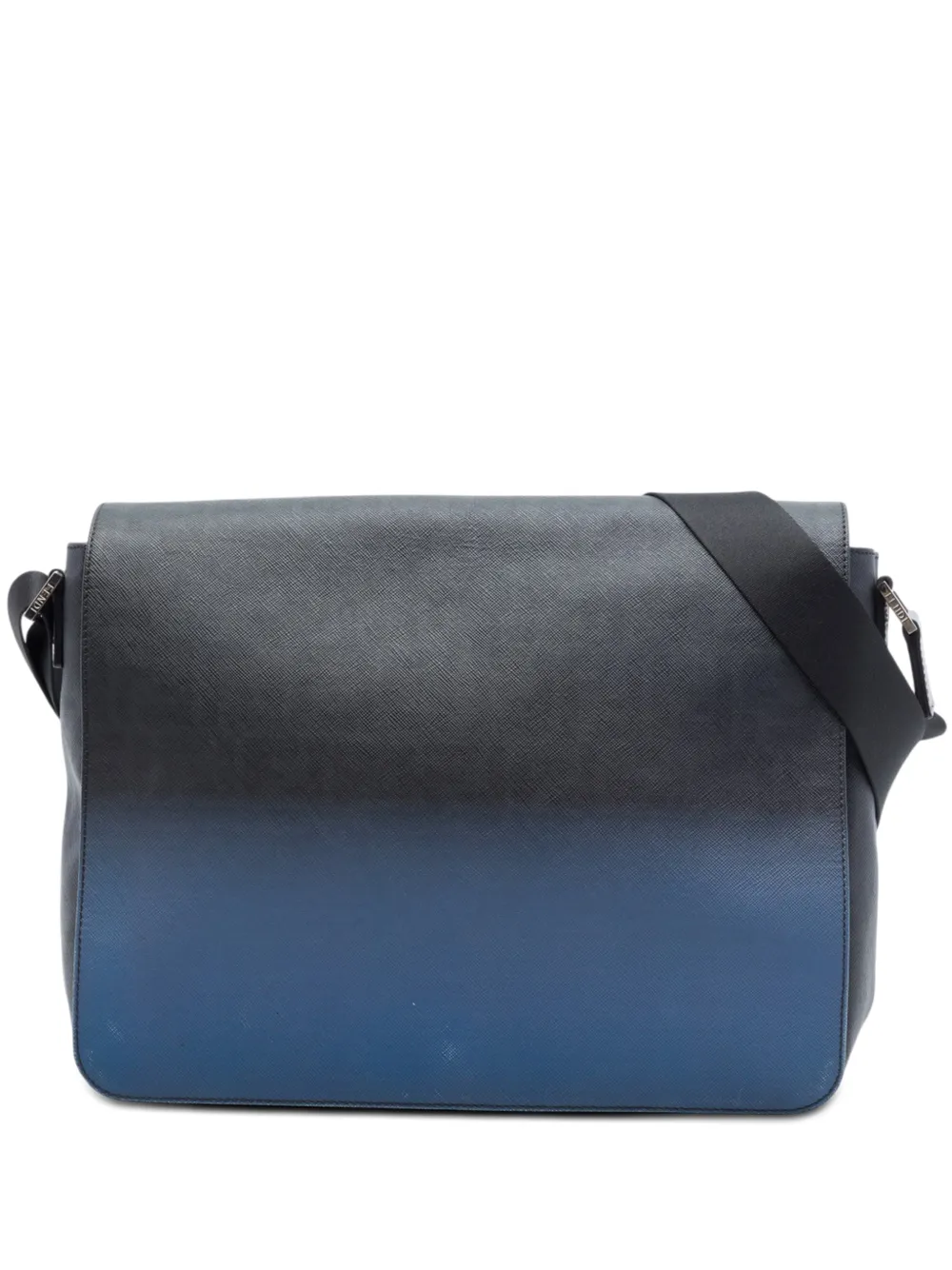 Fendi Pre-Owned 2010-2026 Zucca Spalmati Ombre Flap crossbody bag - Nero