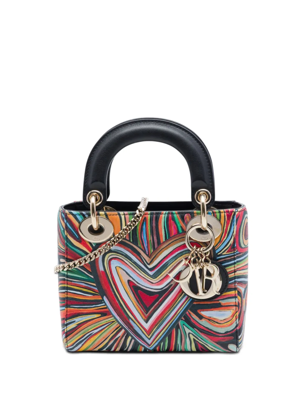 Christian Dior Pre-Owned 2018 Limited Edition DiorAmour Mini Calfskin Lady Dior satchel - Rosso