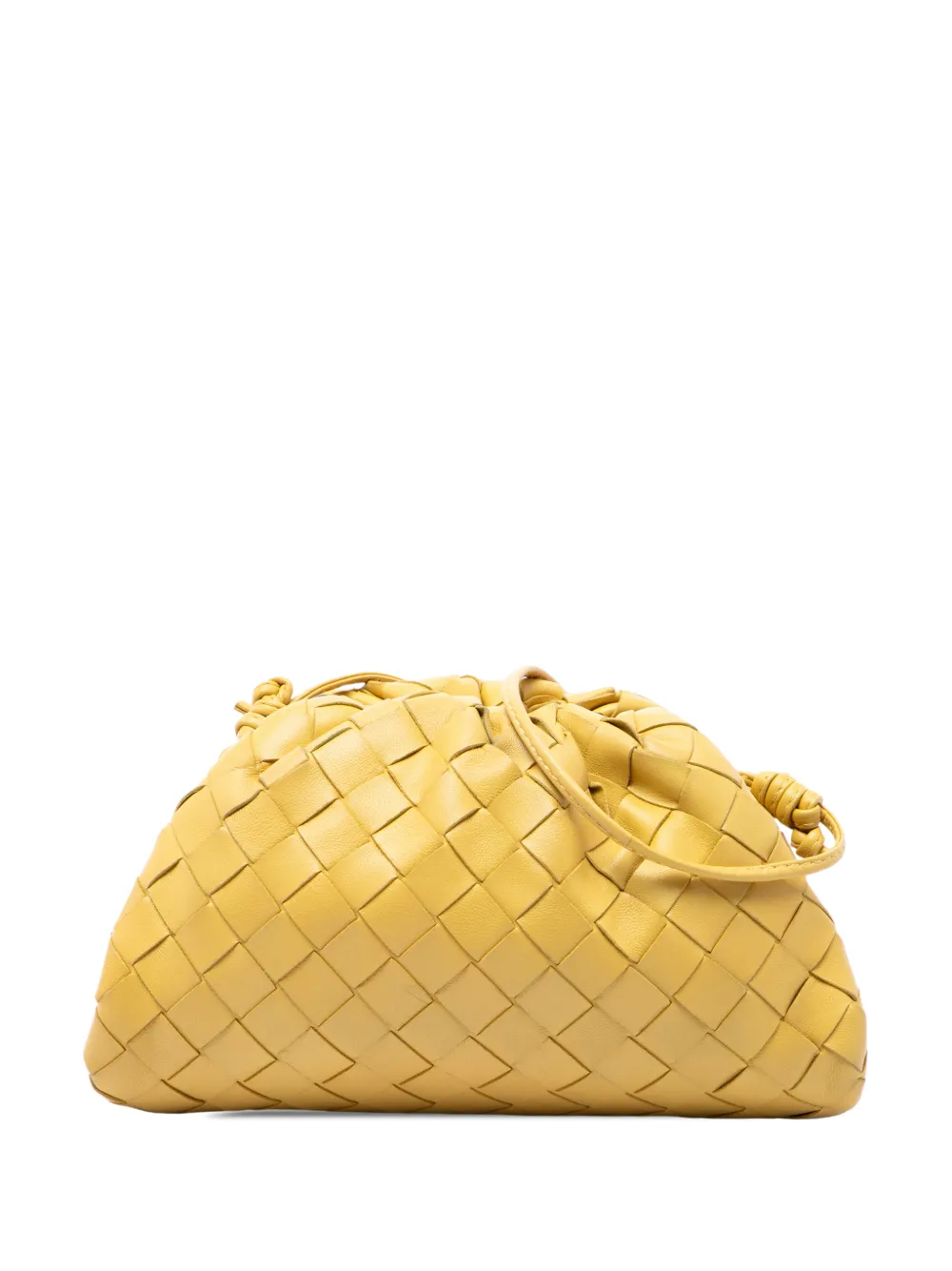 Bottega Veneta Pre-Owned 2012-2026 Nappa Intrecciato The Mini Pouch crossbody bag - Gelb