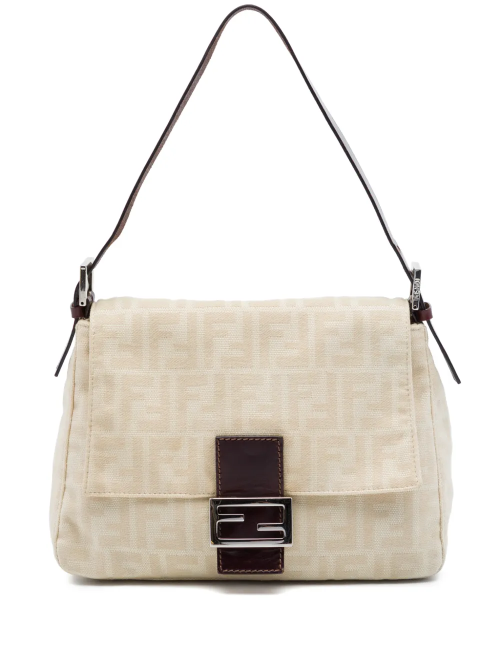 Fendi Pre-Owned 2000-2010 Zucca Canvas Mamma Forever shoulder bag - Braun