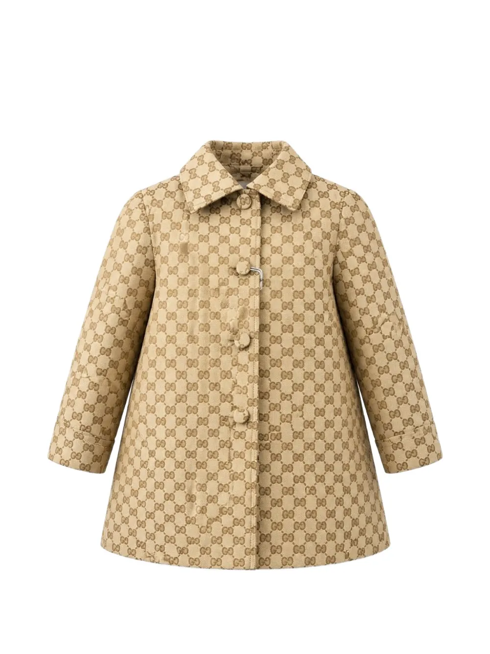 Gucci Kids GG canvas jas met kraag Beige