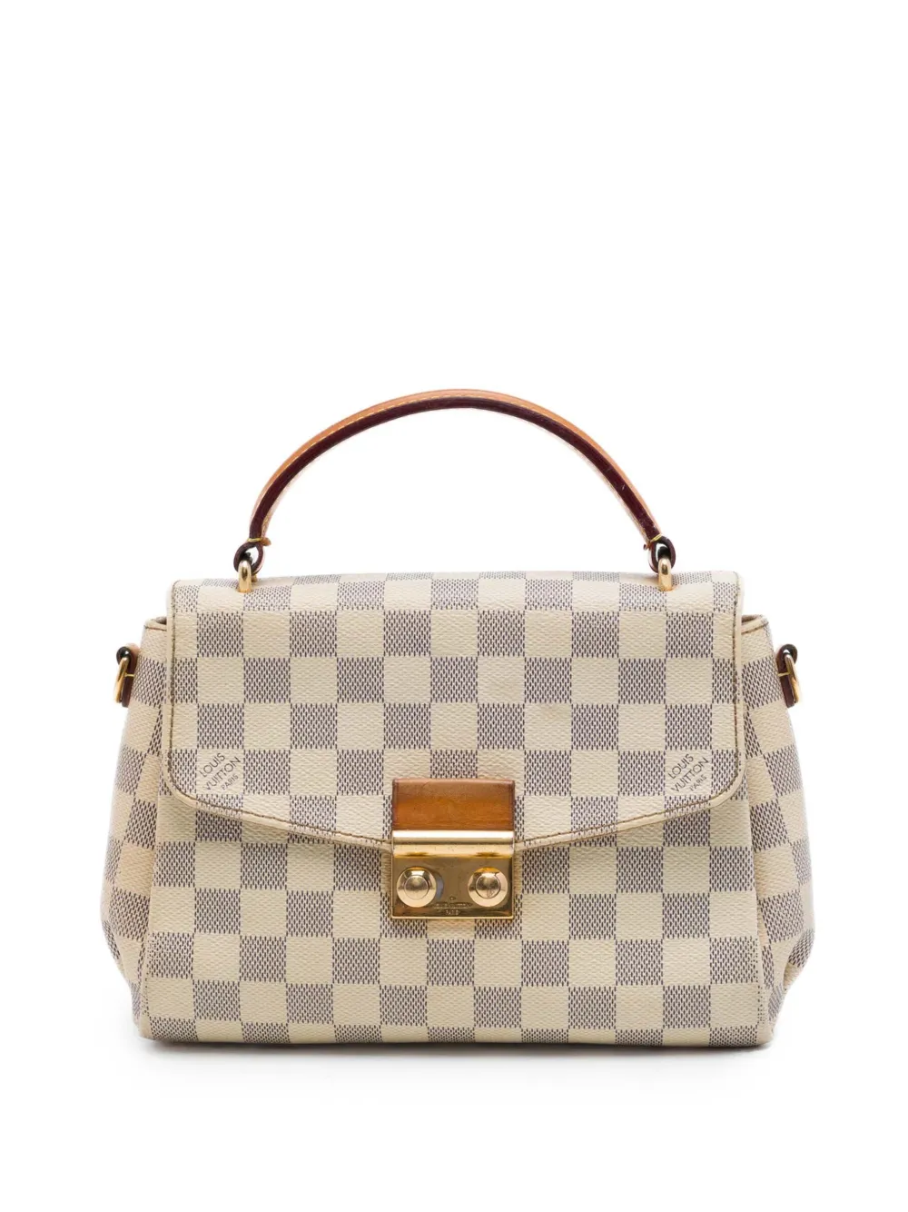 Louis Vuitton Pre-Owned 2016 Damier Azur Croisette satchel - White