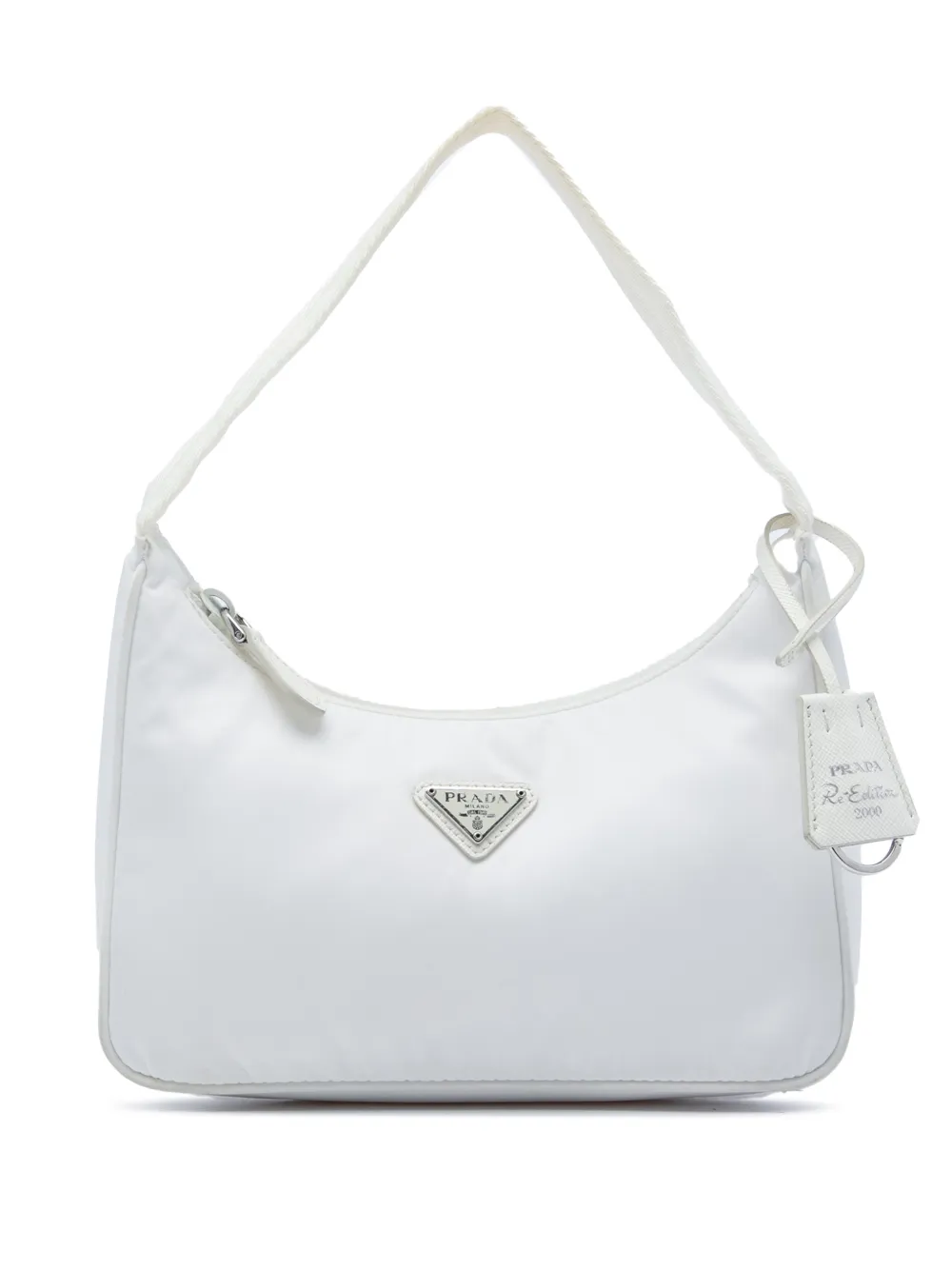 Prada Pre-Owned 2019-2026 Mini Tessuto Re Edition 2000 shoulder bag - Weiß