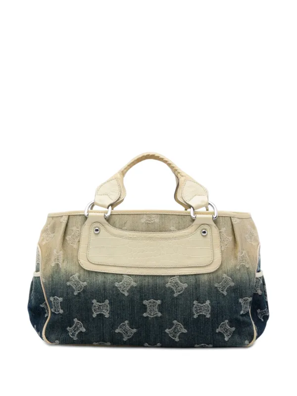 Celine Pre-Owned 2000-2026 マカダム デニム オンブレ ブギーバッグ 