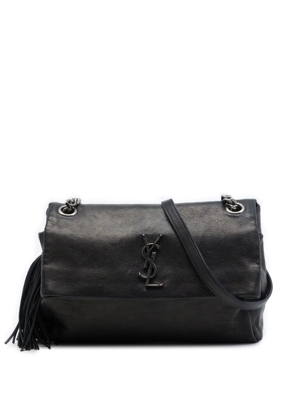 Saint Laurent Pre-Owned 2017 Small Sheepskin West Hollywood crossbody bag - Nero