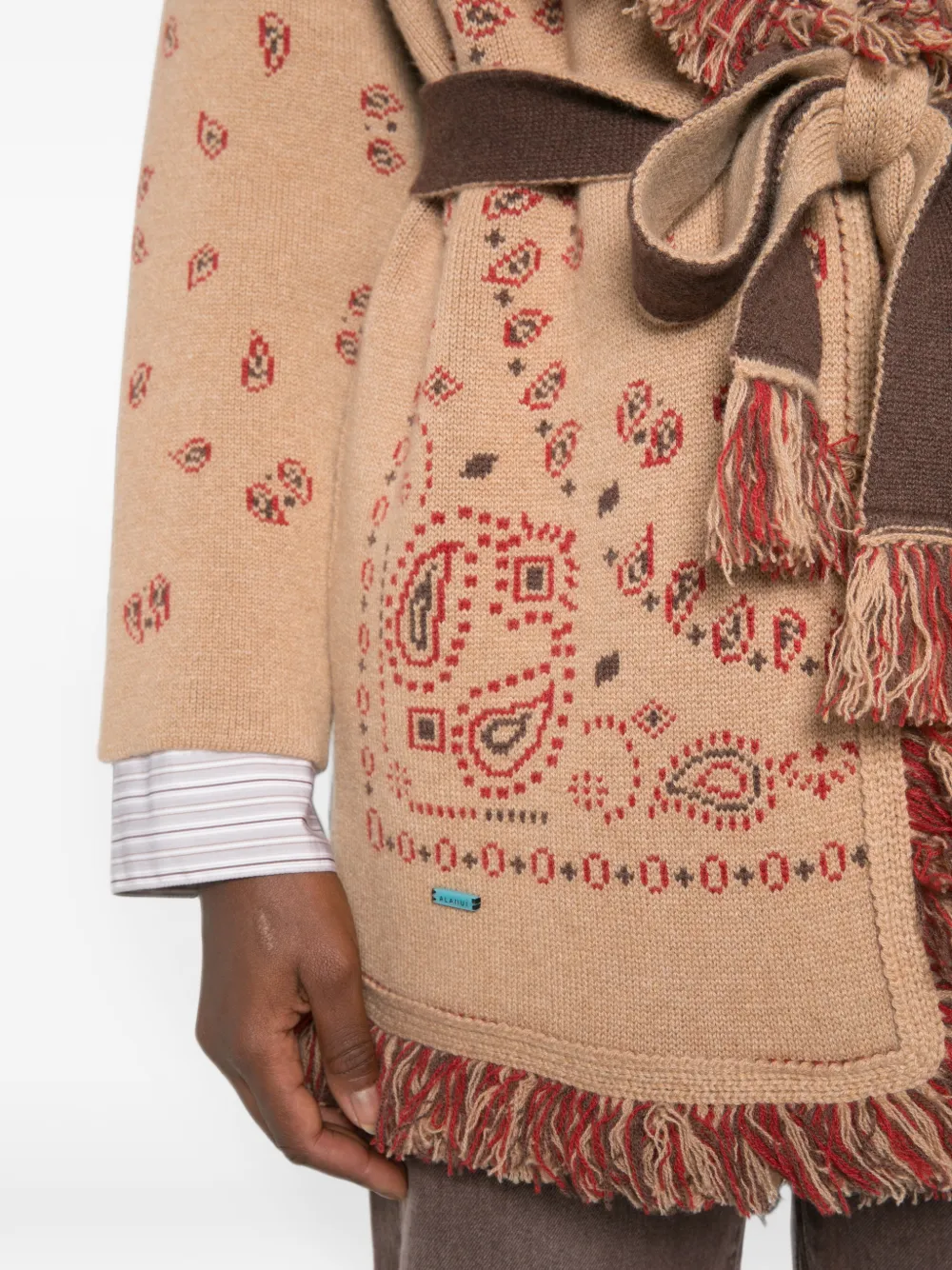 Alanui Vest met bandana-print Beige