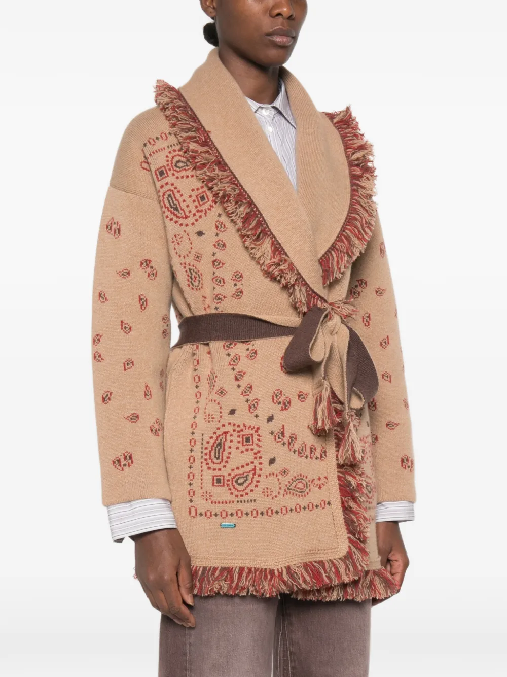 Alanui Vest met bandana-print Beige