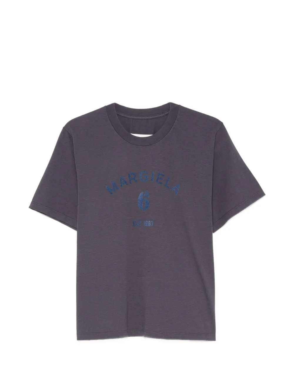 MM6 Maison Margiela logo-print T-shirt - Grigio