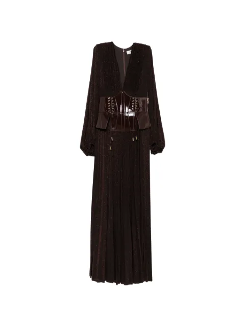Elisabetta Franchi vestido largo con cuello en V