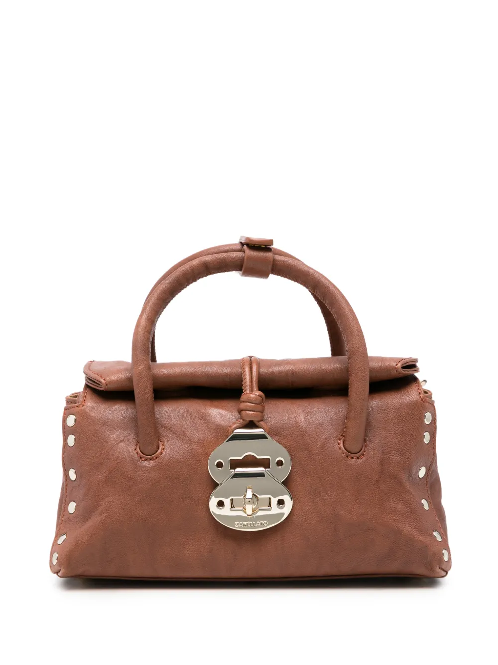 Zanellato Baby Dotta studded leather tote bag