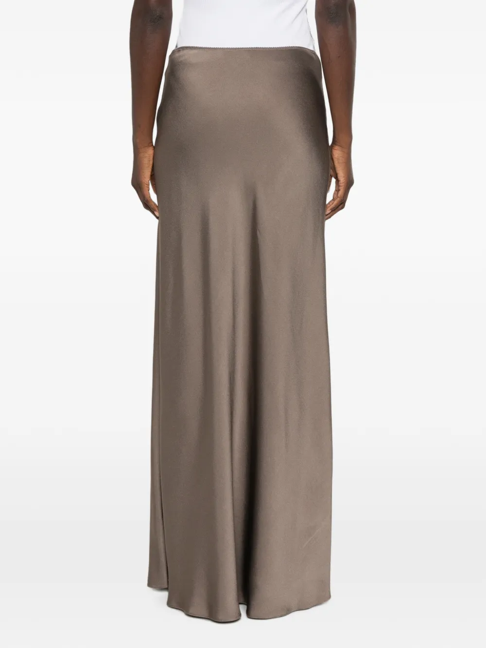 Fabiana Filippi Maxi-rok met satijnen afwerking Grijs