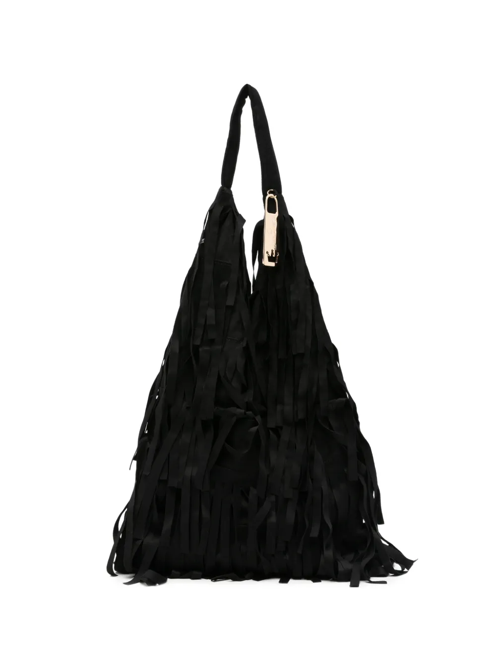 la milanesa Agnese fringe-detail shoulder bag - Nero