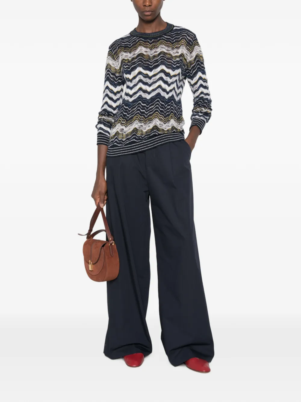 Missoni Trui met zigzagpatroon Blauw